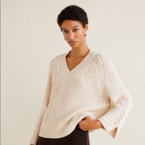 Mango V-Neck Sweater